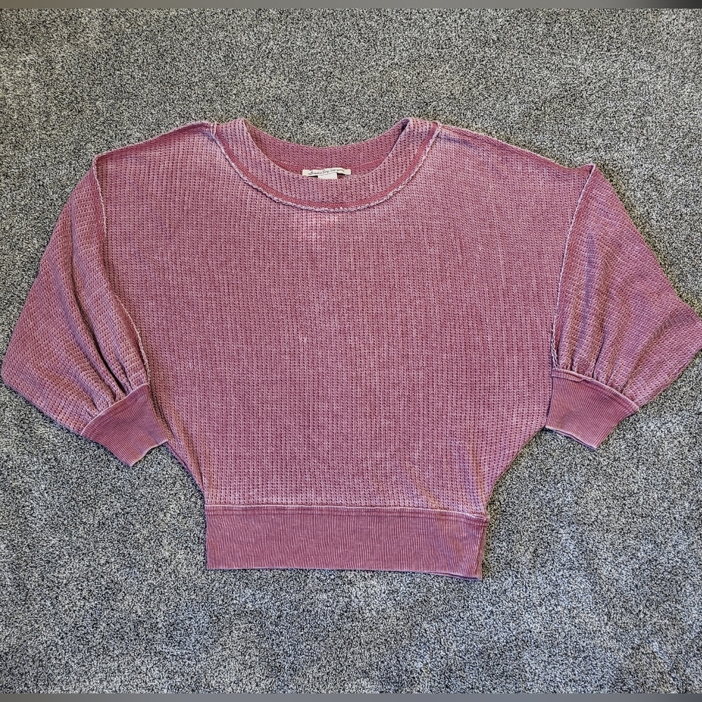 American Rag Pink Stretch Distressed Raw Edge Seams Size Small - Picture 3 of 15